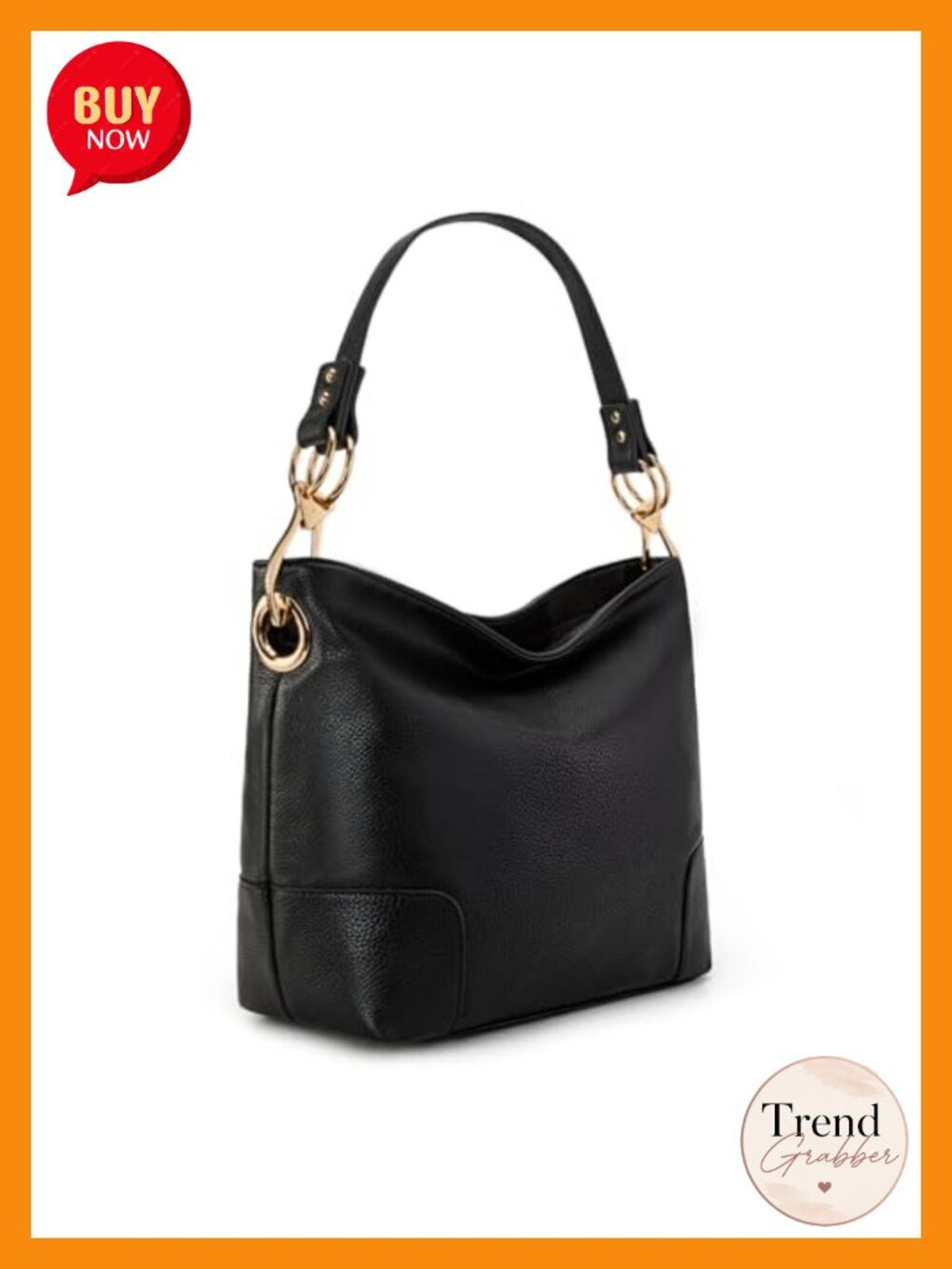 Faux Leather Hobo Bag Top Handle Satchel Shoulder Purse Bucket Handbag